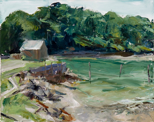 York Harbor, Oil on canvas, 16" x 20", ©Michelle Arnold Paine PURCHASE