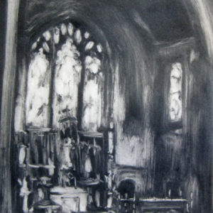 St. Joseph's Altar, Monotype ©Michelle Arnold Paine