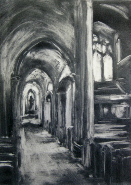 St. Joseph II, Monotype ©Michelle Arnold Paine St. Joseph II, Monotype ©Michelle Arnold Paine