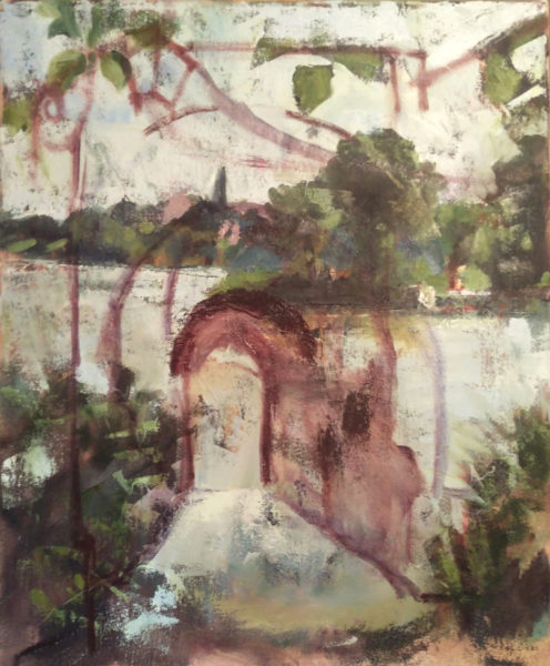 Michelle Arnold Paine landscape painting becomes new architecture painting